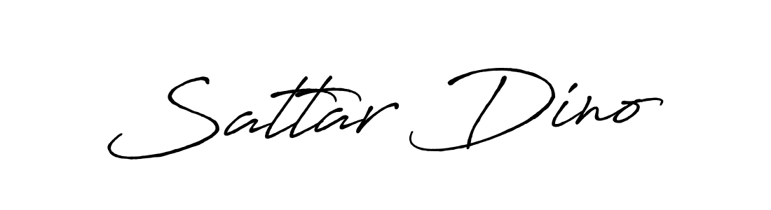 Create a beautiful signature design for name Sattar Dino. With this signature (Antro_Vectra_Bolder) fonts, you can make a handwritten signature for free. Sattar Dino signature style 7 images and pictures png