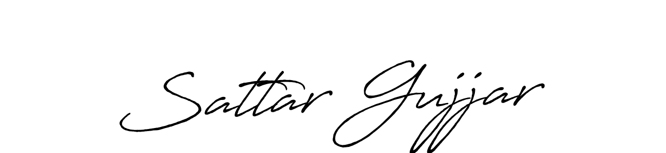 Antro_Vectra_Bolder is a professional signature style that is perfect for those who want to add a touch of class to their signature. It is also a great choice for those who want to make their signature more unique. Get Sattar Gujjar name to fancy signature for free. Sattar Gujjar signature style 7 images and pictures png