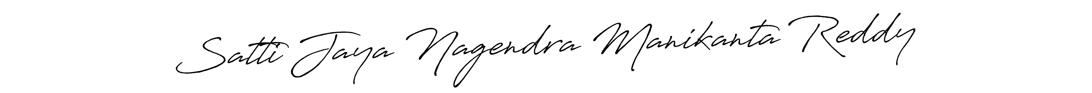 Design your own signature with our free online signature maker. With this signature software, you can create a handwritten (Antro_Vectra_Bolder) signature for name Satti Jaya Nagendra Manikanta Reddy. Satti Jaya Nagendra Manikanta Reddy signature style 7 images and pictures png