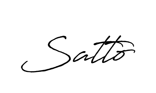 It looks lik you need a new signature style for name Satto. Design unique handwritten (Antro_Vectra_Bolder) signature with our free signature maker in just a few clicks. Satto signature style 7 images and pictures png