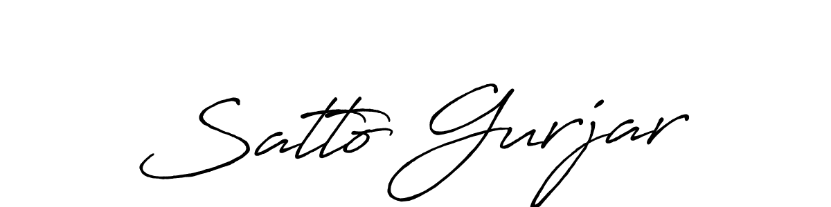 Once you've used our free online signature maker to create your best signature Antro_Vectra_Bolder style, it's time to enjoy all of the benefits that Satto Gurjar name signing documents. Satto Gurjar signature style 7 images and pictures png