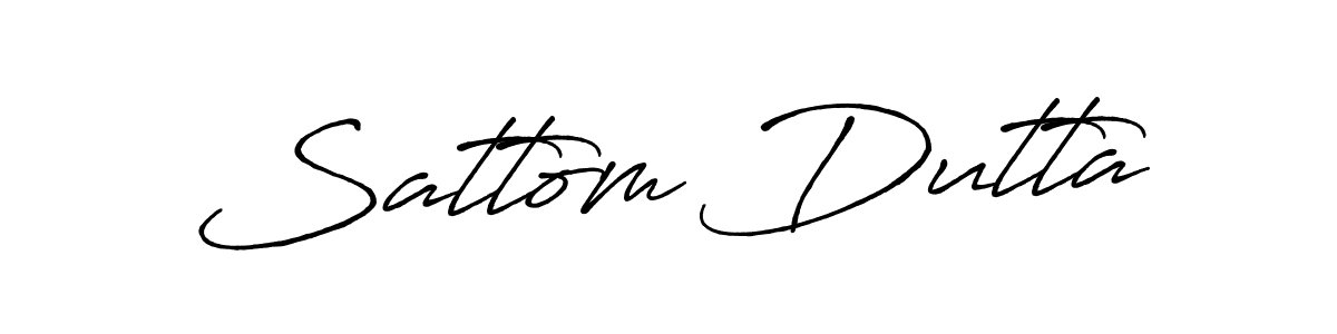 Use a signature maker to create a handwritten signature online. With this signature software, you can design (Antro_Vectra_Bolder) your own signature for name Sattom Dutta. Sattom Dutta signature style 7 images and pictures png