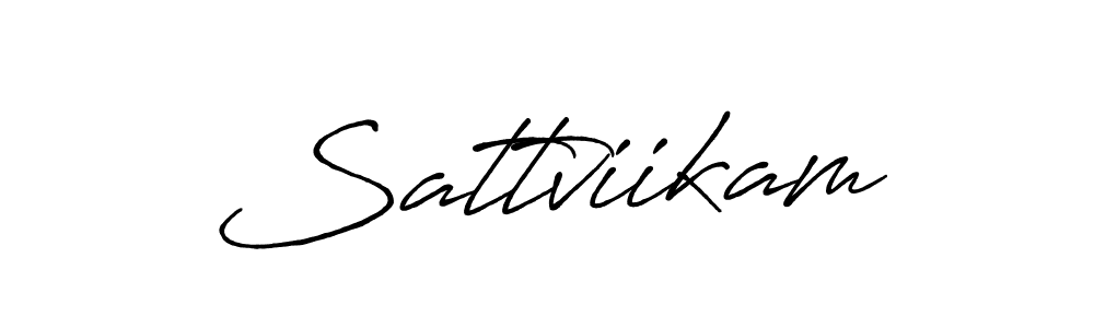 Sattviikam stylish signature style. Best Handwritten Sign (Antro_Vectra_Bolder) for my name. Handwritten Signature Collection Ideas for my name Sattviikam. Sattviikam signature style 7 images and pictures png