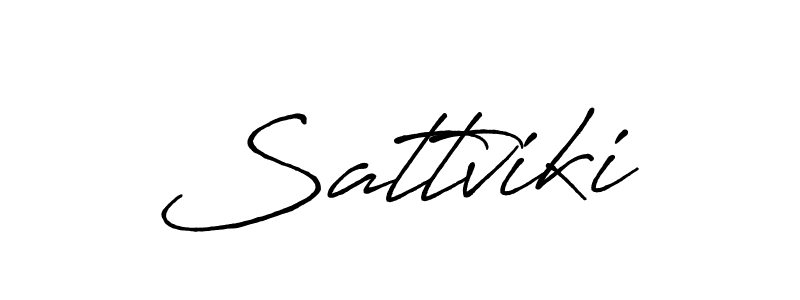 Make a beautiful signature design for name Sattviki. With this signature (Antro_Vectra_Bolder) style, you can create a handwritten signature for free. Sattviki signature style 7 images and pictures png