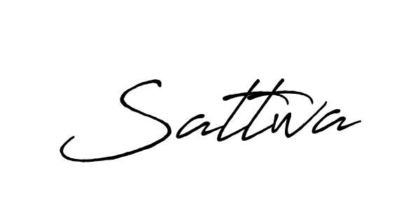 Make a beautiful signature design for name Sattwa. With this signature (Antro_Vectra_Bolder) style, you can create a handwritten signature for free. Sattwa signature style 7 images and pictures png