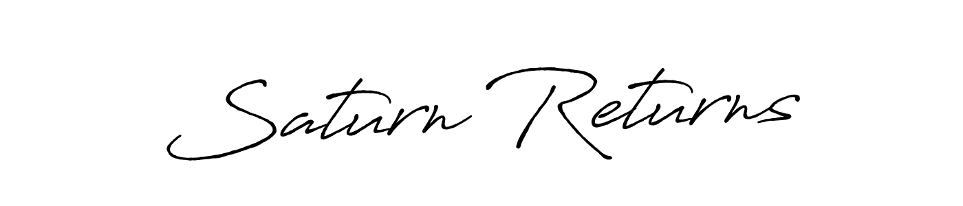 Once you've used our free online signature maker to create your best signature Antro_Vectra_Bolder style, it's time to enjoy all of the benefits that Saturn Returns name signing documents. Saturn Returns signature style 7 images and pictures png