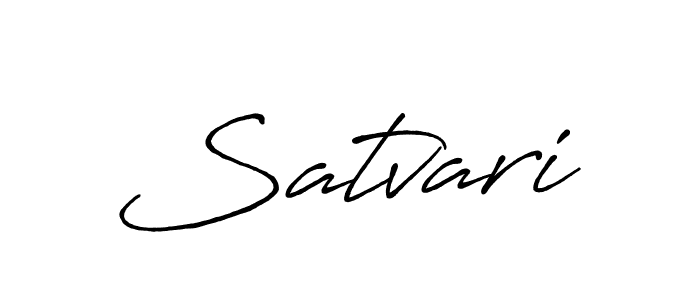 Use a signature maker to create a handwritten signature online. With this signature software, you can design (Antro_Vectra_Bolder) your own signature for name Satvari. Satvari signature style 7 images and pictures png