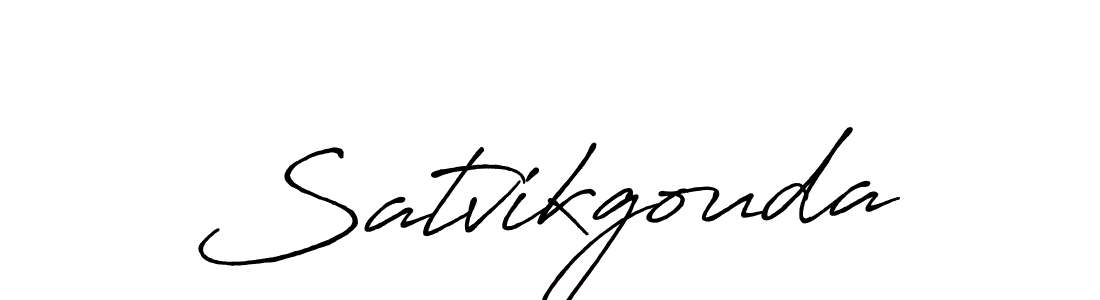 How to Draw Satvikgouda signature style? Antro_Vectra_Bolder is a latest design signature styles for name Satvikgouda. Satvikgouda signature style 7 images and pictures png