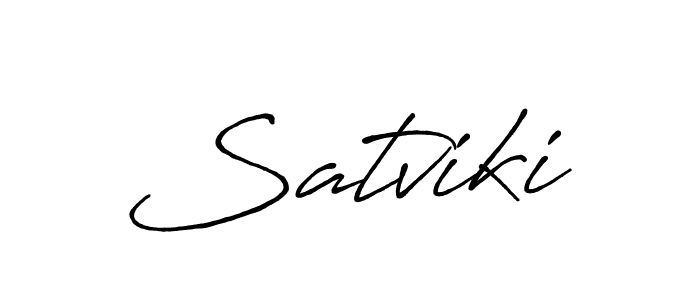 How to make Satviki name signature. Use Antro_Vectra_Bolder style for creating short signs online. This is the latest handwritten sign. Satviki signature style 7 images and pictures png