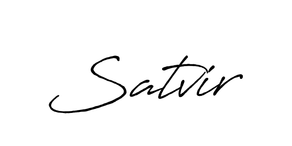 It looks lik you need a new signature style for name Satvir. Design unique handwritten (Antro_Vectra_Bolder) signature with our free signature maker in just a few clicks. Satvir signature style 7 images and pictures png