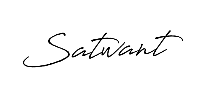 Make a beautiful signature design for name Satwant. With this signature (Antro_Vectra_Bolder) style, you can create a handwritten signature for free. Satwant signature style 7 images and pictures png
