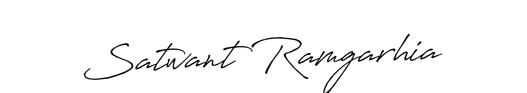 Antro_Vectra_Bolder is a professional signature style that is perfect for those who want to add a touch of class to their signature. It is also a great choice for those who want to make their signature more unique. Get Satwant Ramgarhia name to fancy signature for free. Satwant Ramgarhia signature style 7 images and pictures png