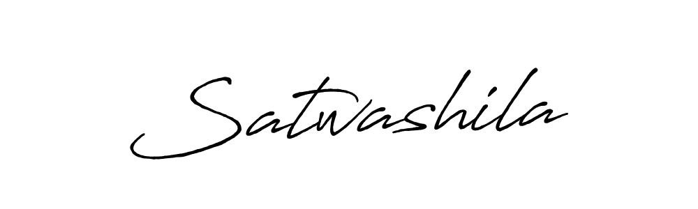 Use a signature maker to create a handwritten signature online. With this signature software, you can design (Antro_Vectra_Bolder) your own signature for name Satwashila. Satwashila signature style 7 images and pictures png