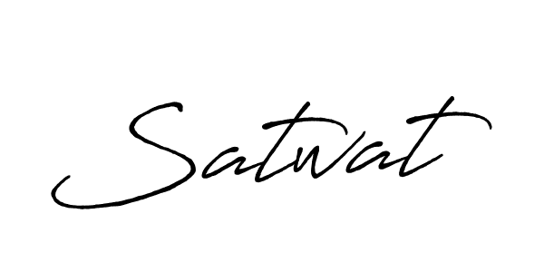 Make a beautiful signature design for name Satwat. With this signature (Antro_Vectra_Bolder) style, you can create a handwritten signature for free. Satwat signature style 7 images and pictures png