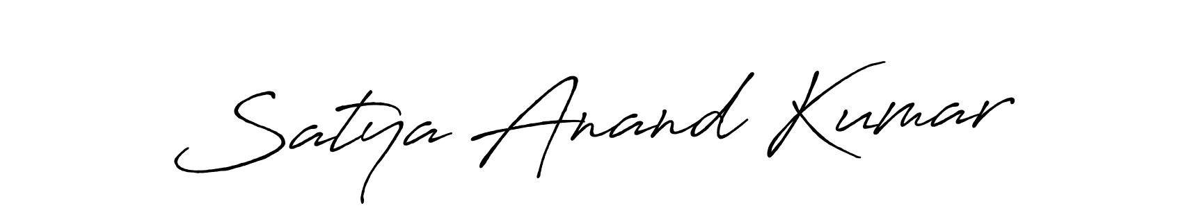 Use a signature maker to create a handwritten signature online. With this signature software, you can design (Antro_Vectra_Bolder) your own signature for name Satya Anand Kumar. Satya Anand Kumar signature style 7 images and pictures png