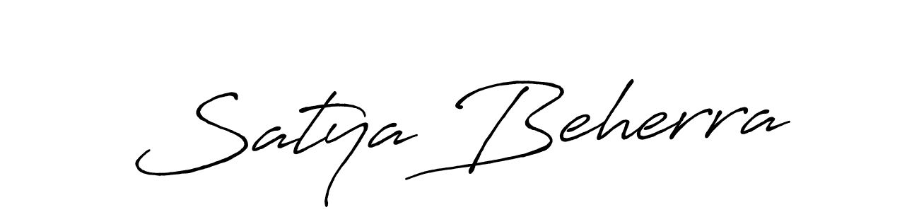 Use a signature maker to create a handwritten signature online. With this signature software, you can design (Antro_Vectra_Bolder) your own signature for name Satya Beherra. Satya Beherra signature style 7 images and pictures png