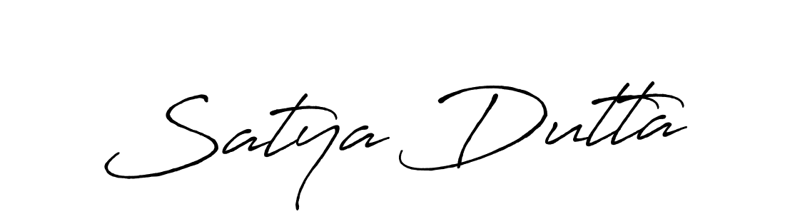 How to make Satya Dutta signature? Antro_Vectra_Bolder is a professional autograph style. Create handwritten signature for Satya Dutta name. Satya Dutta signature style 7 images and pictures png