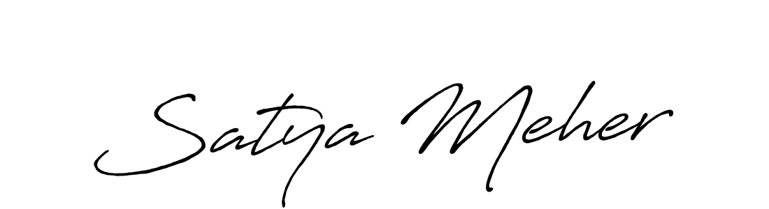 Make a short Satya Meher signature style. Manage your documents anywhere anytime using Antro_Vectra_Bolder. Create and add eSignatures, submit forms, share and send files easily. Satya Meher signature style 7 images and pictures png