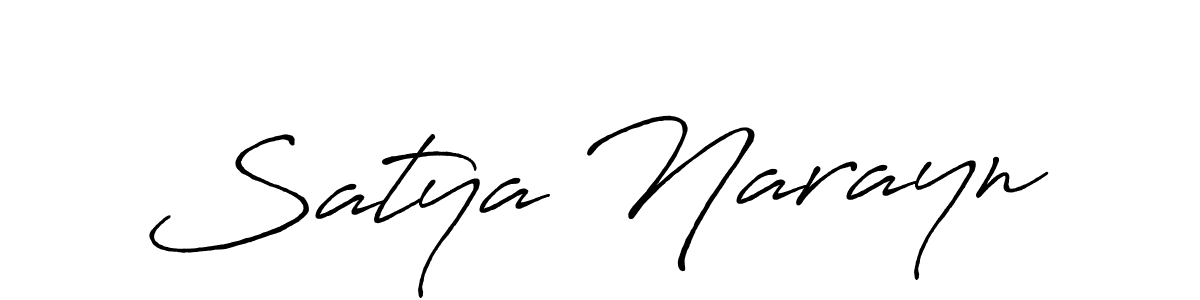 It looks lik you need a new signature style for name Satya Narayn. Design unique handwritten (Antro_Vectra_Bolder) signature with our free signature maker in just a few clicks. Satya Narayn signature style 7 images and pictures png