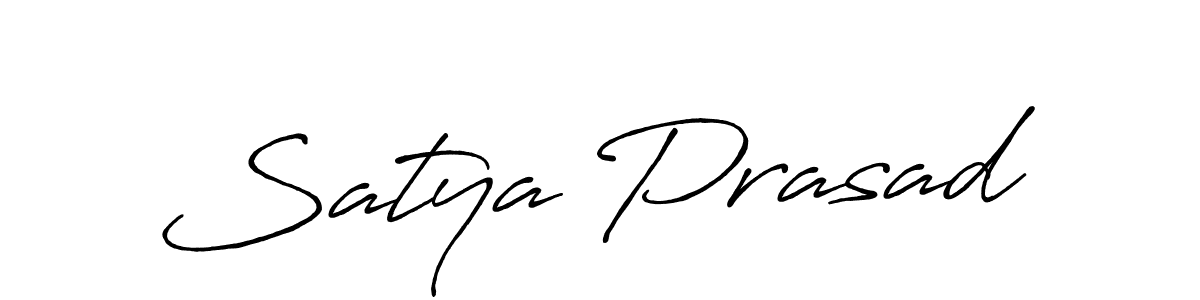 How to make Satya Prasad name signature. Use Antro_Vectra_Bolder style for creating short signs online. This is the latest handwritten sign. Satya Prasad signature style 7 images and pictures png
