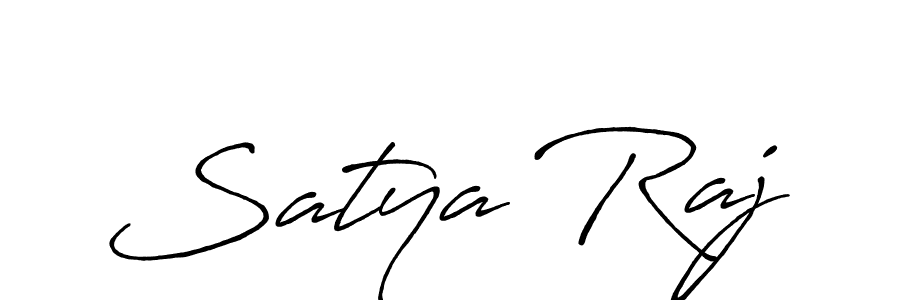 Satya Raj stylish signature style. Best Handwritten Sign (Antro_Vectra_Bolder) for my name. Handwritten Signature Collection Ideas for my name Satya Raj. Satya Raj signature style 7 images and pictures png