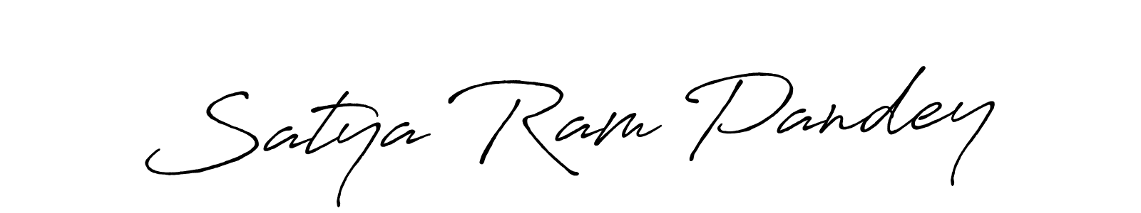 Design your own signature with our free online signature maker. With this signature software, you can create a handwritten (Antro_Vectra_Bolder) signature for name Satya Ram Pandey. Satya Ram Pandey signature style 7 images and pictures png