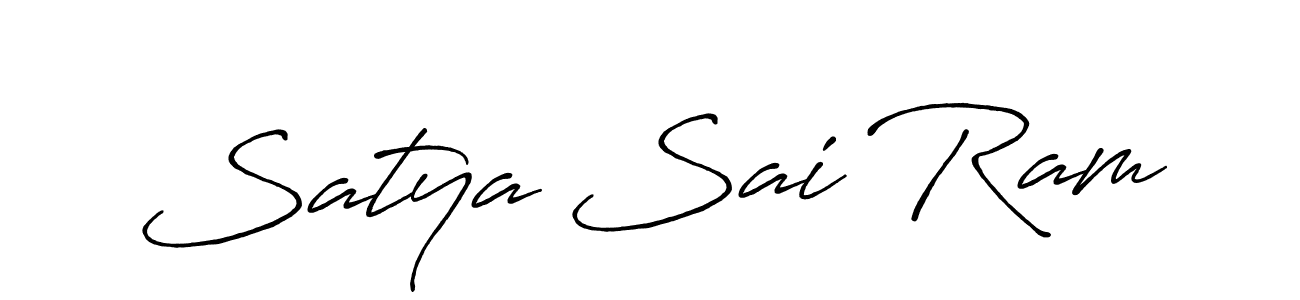 Make a beautiful signature design for name Satya Sai Ram. With this signature (Antro_Vectra_Bolder) style, you can create a handwritten signature for free. Satya Sai Ram signature style 7 images and pictures png