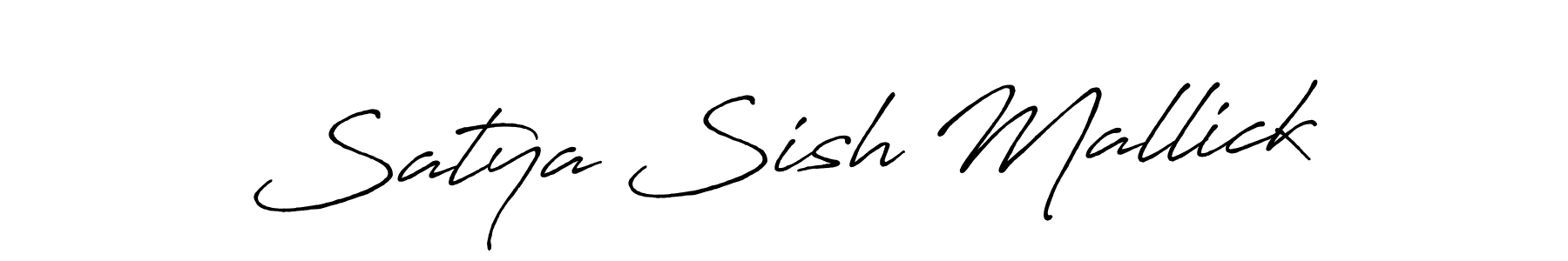 Make a short Satya Sish Mallick signature style. Manage your documents anywhere anytime using Antro_Vectra_Bolder. Create and add eSignatures, submit forms, share and send files easily. Satya Sish Mallick signature style 7 images and pictures png