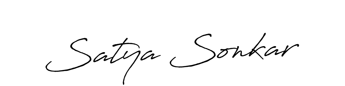 It looks lik you need a new signature style for name Satya Sonkar. Design unique handwritten (Antro_Vectra_Bolder) signature with our free signature maker in just a few clicks. Satya Sonkar signature style 7 images and pictures png