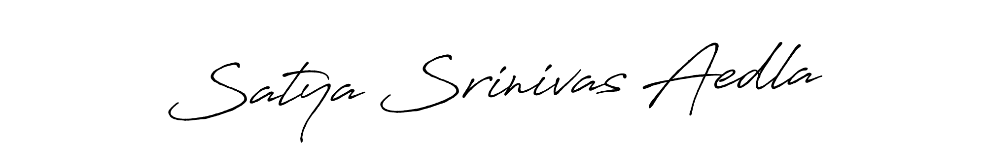 The best way (Antro_Vectra_Bolder) to make a short signature is to pick only two or three words in your name. The name Satya Srinivas Aedla include a total of six letters. For converting this name. Satya Srinivas Aedla signature style 7 images and pictures png