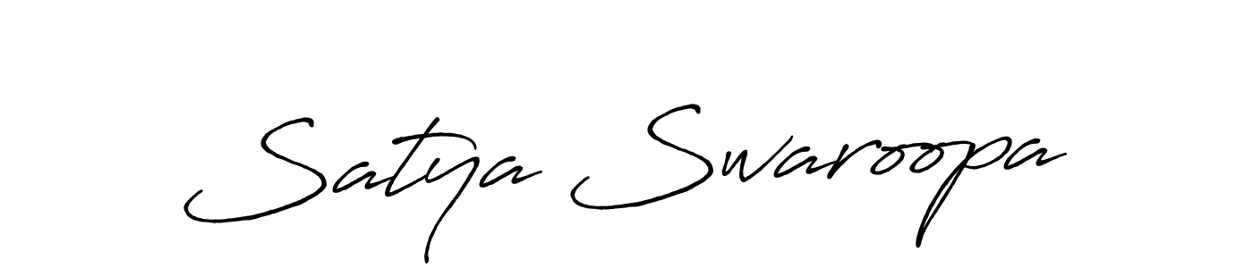 if you are searching for the best signature style for your name Satya Swaroopa. so please give up your signature search. here we have designed multiple signature styles  using Antro_Vectra_Bolder. Satya Swaroopa signature style 7 images and pictures png