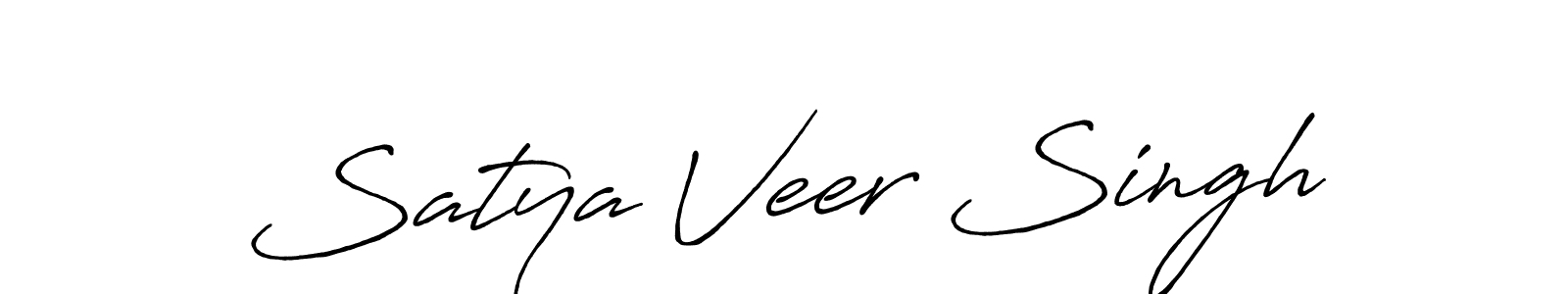 Satya Veer Singh stylish signature style. Best Handwritten Sign (Antro_Vectra_Bolder) for my name. Handwritten Signature Collection Ideas for my name Satya Veer Singh. Satya Veer Singh signature style 7 images and pictures png