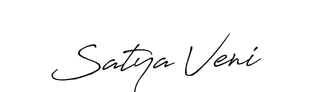 Use a signature maker to create a handwritten signature online. With this signature software, you can design (Antro_Vectra_Bolder) your own signature for name Satya Veni. Satya Veni signature style 7 images and pictures png