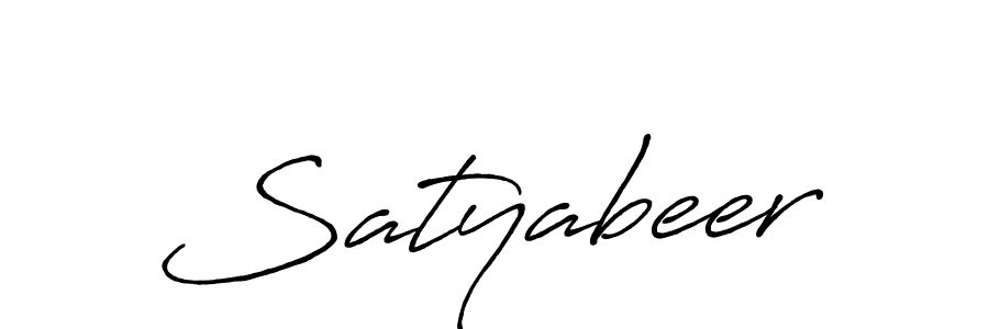 Also we have Satyabeer name is the best signature style. Create professional handwritten signature collection using Antro_Vectra_Bolder autograph style. Satyabeer signature style 7 images and pictures png