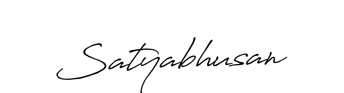 Create a beautiful signature design for name Satyabhusan. With this signature (Antro_Vectra_Bolder) fonts, you can make a handwritten signature for free. Satyabhusan signature style 7 images and pictures png