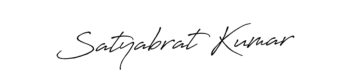 Create a beautiful signature design for name Satyabrat Kumar. With this signature (Antro_Vectra_Bolder) fonts, you can make a handwritten signature for free. Satyabrat Kumar signature style 7 images and pictures png