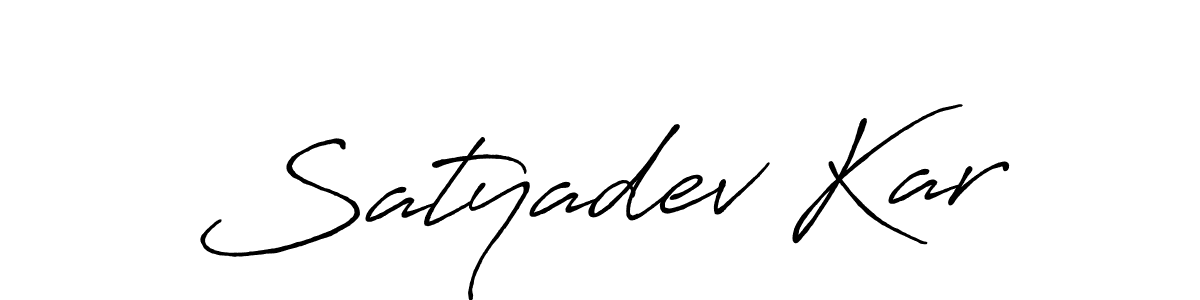 You should practise on your own different ways (Antro_Vectra_Bolder) to write your name (Satyadev Kar) in signature. don't let someone else do it for you. Satyadev Kar signature style 7 images and pictures png