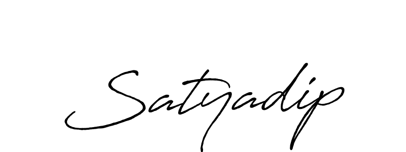 Create a beautiful signature design for name Satyadip. With this signature (Antro_Vectra_Bolder) fonts, you can make a handwritten signature for free. Satyadip signature style 7 images and pictures png