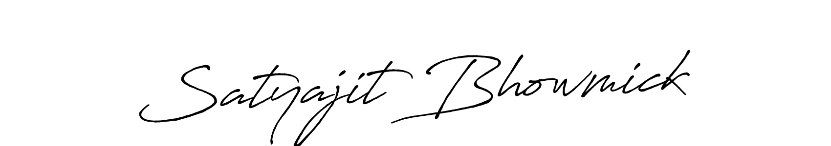 Design your own signature with our free online signature maker. With this signature software, you can create a handwritten (Antro_Vectra_Bolder) signature for name Satyajit Bhowmick. Satyajit Bhowmick signature style 7 images and pictures png