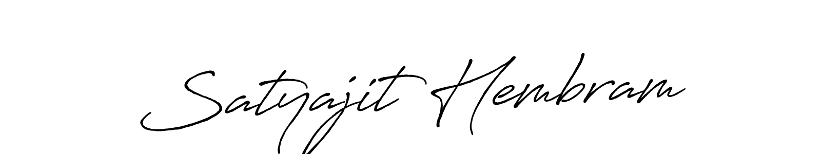 Design your own signature with our free online signature maker. With this signature software, you can create a handwritten (Antro_Vectra_Bolder) signature for name Satyajit Hembram. Satyajit Hembram signature style 7 images and pictures png