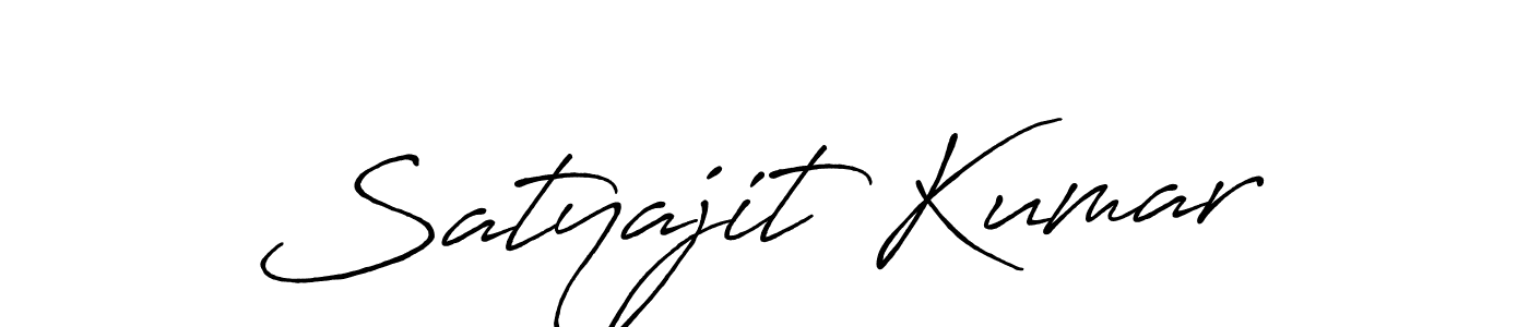 Make a beautiful signature design for name Satyajit Kumar. With this signature (Antro_Vectra_Bolder) style, you can create a handwritten signature for free. Satyajit Kumar signature style 7 images and pictures png
