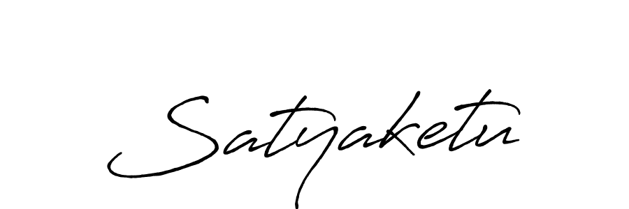 Use a signature maker to create a handwritten signature online. With this signature software, you can design (Antro_Vectra_Bolder) your own signature for name Satyaketu. Satyaketu signature style 7 images and pictures png