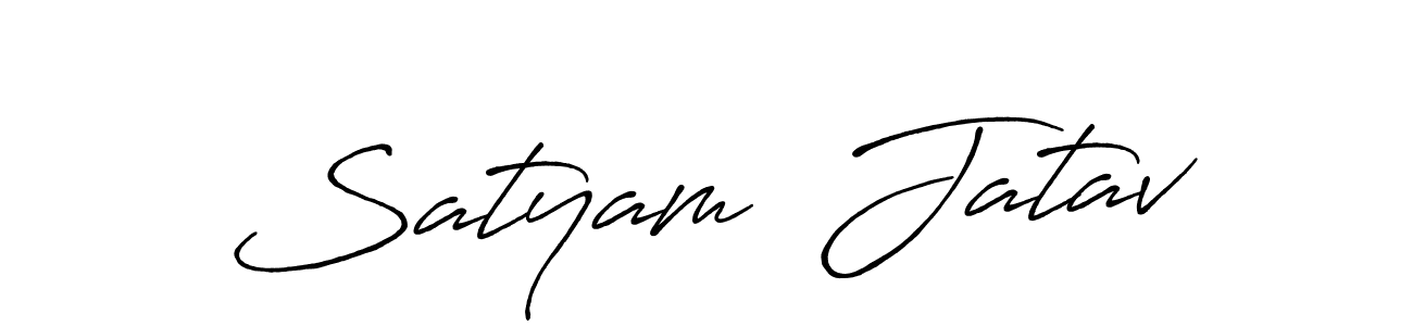 You should practise on your own different ways (Antro_Vectra_Bolder) to write your name (Satyam  Jatav) in signature. don't let someone else do it for you. Satyam  Jatav signature style 7 images and pictures png