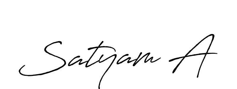 Best and Professional Signature Style for Satyam A. Antro_Vectra_Bolder Best Signature Style Collection. Satyam A signature style 7 images and pictures png