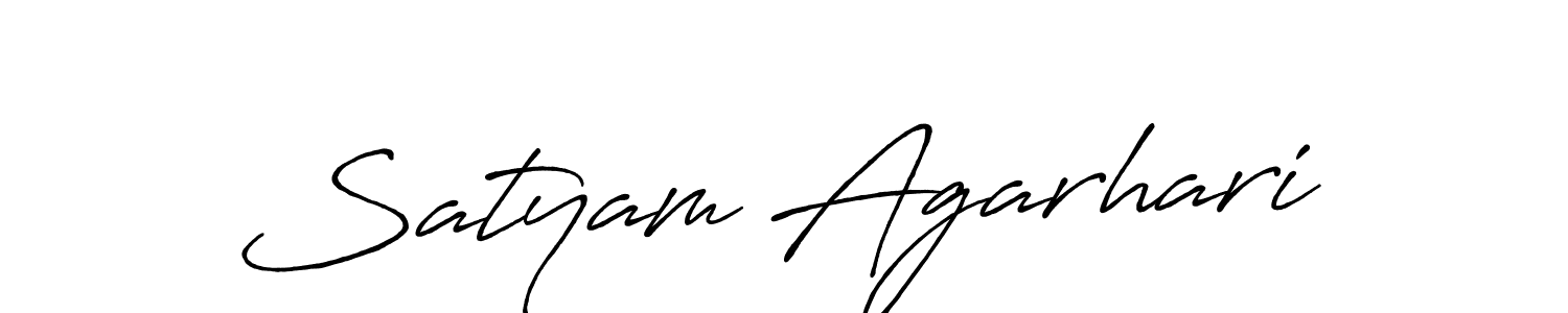 Use a signature maker to create a handwritten signature online. With this signature software, you can design (Antro_Vectra_Bolder) your own signature for name Satyam Agarhari. Satyam Agarhari signature style 7 images and pictures png