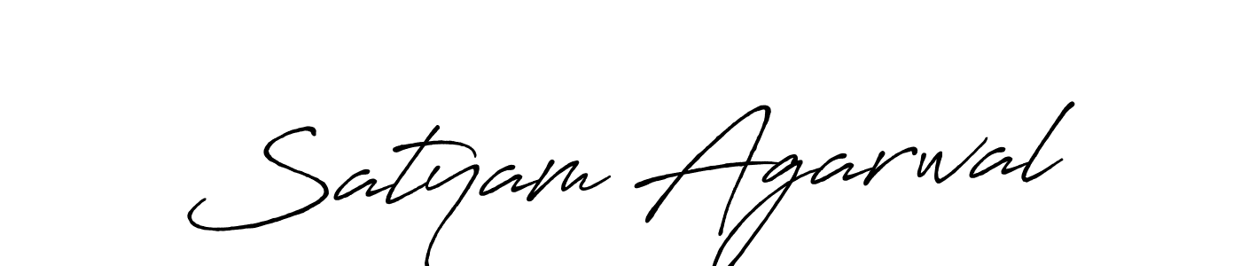 How to make Satyam Agarwal signature? Antro_Vectra_Bolder is a professional autograph style. Create handwritten signature for Satyam Agarwal name. Satyam Agarwal signature style 7 images and pictures png