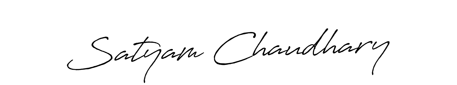 Make a short Satyam Chaudhary signature style. Manage your documents anywhere anytime using Antro_Vectra_Bolder. Create and add eSignatures, submit forms, share and send files easily. Satyam Chaudhary signature style 7 images and pictures png