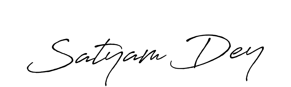 How to make Satyam Dey signature? Antro_Vectra_Bolder is a professional autograph style. Create handwritten signature for Satyam Dey name. Satyam Dey signature style 7 images and pictures png