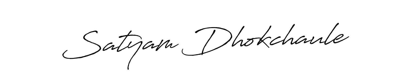 Create a beautiful signature design for name Satyam Dhokchaule. With this signature (Antro_Vectra_Bolder) fonts, you can make a handwritten signature for free. Satyam Dhokchaule signature style 7 images and pictures png