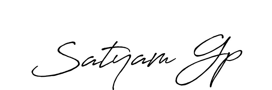 You should practise on your own different ways (Antro_Vectra_Bolder) to write your name (Satyam Gp) in signature. don't let someone else do it for you. Satyam Gp signature style 7 images and pictures png
